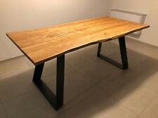 Tavolo moderno Industrial design Top in legno massello a scelta    su misura 