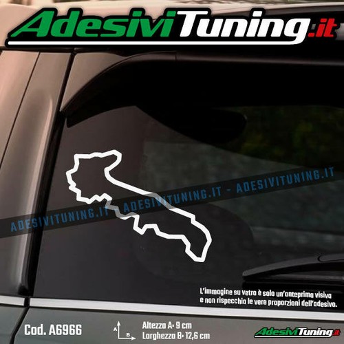 Adesivo profilo regione puglia - profilo,