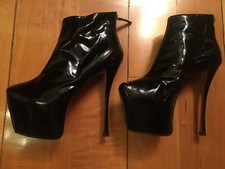 Awesome Boots Mid Calf Giuseppe Zanotti - Vera Pelle effetto Vernice IT 37 1/3