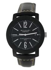 Orologio Automatico Uomo Bvlgari Bulgari Carbongold BB40CL Acciaio al Carbonio Data 40MM