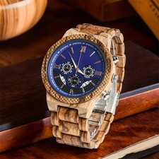 Orologio in legno da polso al