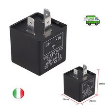 Lampeggiatore Relè Intermittenza Adatto Per 3PIN DC 12V Universale Moto Auto LED