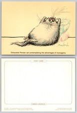 Cartolina monogamia gatto