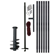 PWSAM Trapano per Pozzi Trivella Manuale Perforatrice Terreno 180mm 7M