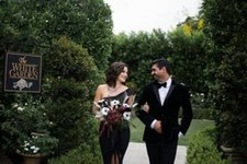 Uomo Velluto Nero Abito