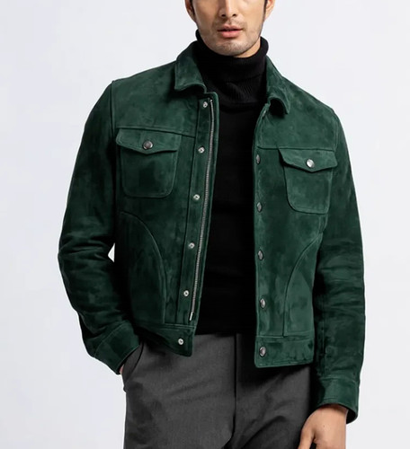 Giacca camionista uomo verde
