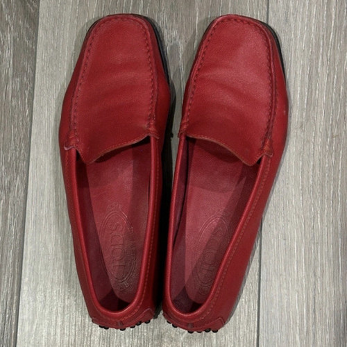 Mocassino tod rosso - rosso, pelle
