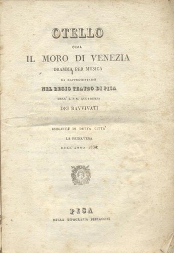 Rossini gioacchino otello o - rossini,