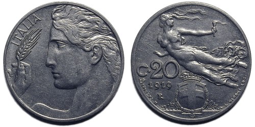 Centesimi 1919 libertà - 20,