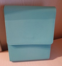 Scatola Tiffany In Pelle Porta Gioielli Custodia Velluto rigida calamitata nuova