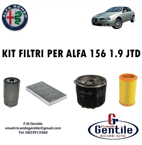 Kit filtri tagliando - 4, alfa