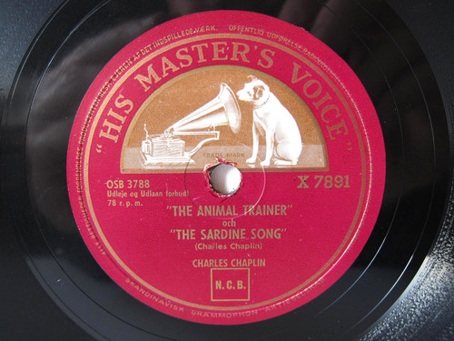 78rpm charlie chaplin singing - 78rpm,