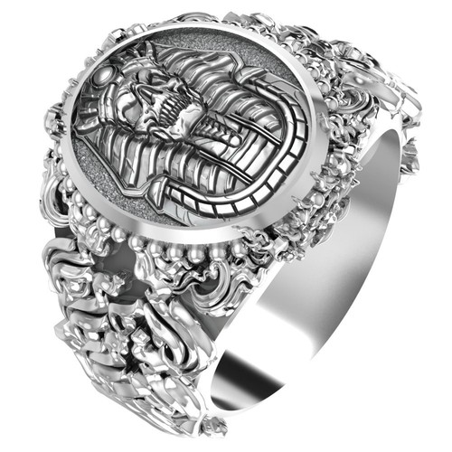 Anello teschio faraone