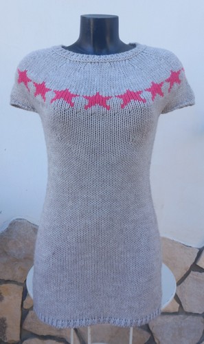 Abito benetton grigio rosa - abito,