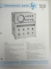 HP Technical Data 8551A 851A