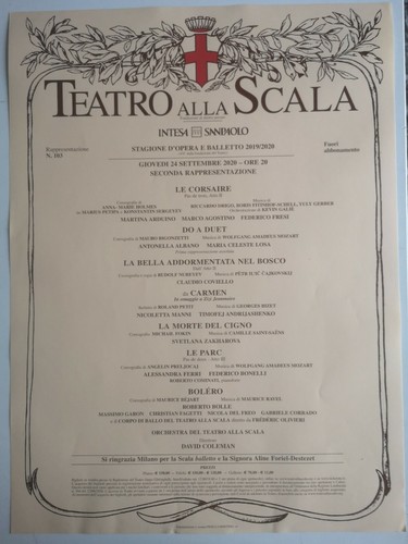 Locandina teatro alla scala - teatro,