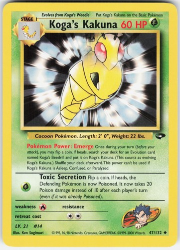Pokemon koga kakuna 047 - pokemon, 047/132
