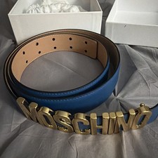 Cintura uomo moschino blu - cintura,