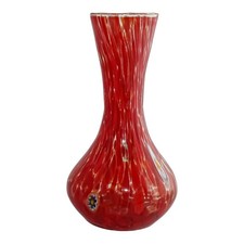 Murano vaso vetro rosso - vaso,