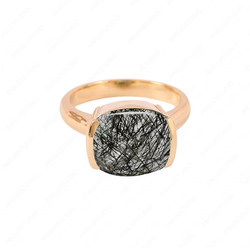 Anello fascia solitario - , taglio