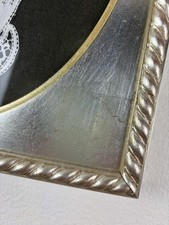 Cornice foglia argento - in,