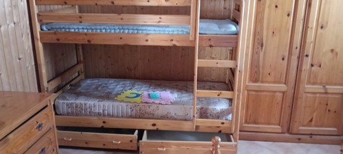 Letto castello abete - a, in