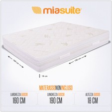 GUSCIO BORDATO ALOE VERA SFODERABILE 160X190 H18 PER MATERASSO CON MANIGLIE