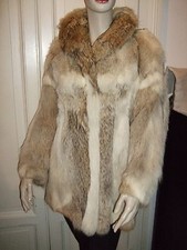 PELLICCIA FUR PELZ JACKE JACKET GIACCA COYOTE BIONDO KOJOTE VOLPE FUCHS FOX  