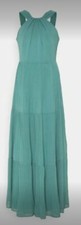 abito lungo verde  acqua