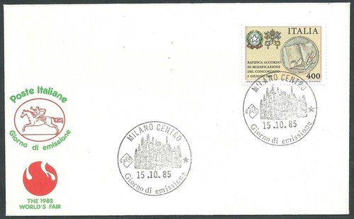 1985 italia fdc poste italiane - 1985,