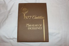 NOS 1977 Cadillac kit stampa line up completo, 75° anno, 6 foto, schede tecniche!!