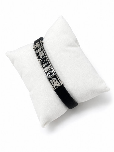 Bracciale pelle con - pelle,