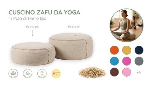 Cuscino zafu yoga 30x10 - cuscino, cm