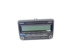 1K0035186AA radio pour VOLKSWAGEN GOLF VI (5K1) 1.4B KW90 CAXA 2008 K1809-33302
