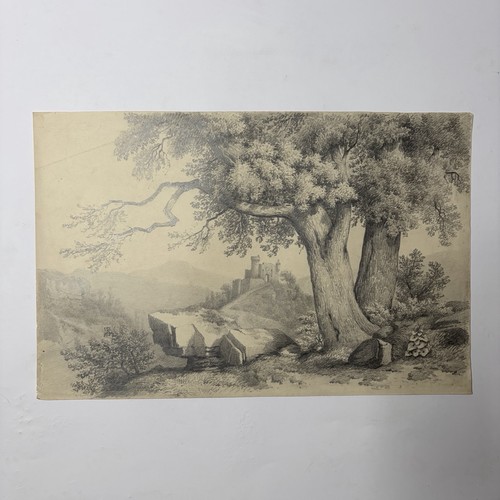 Paesaggio disegno matita - disegno, a