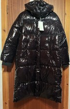 zara giacca a vento lunga nera