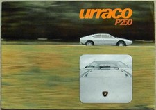 Brochure vendita auto sportive LAMBORGHINI URRACO P250 1973 #INT