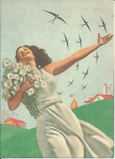 Illustratore Boccasile raccolta di 10 cartoline pubblicitarie e militari