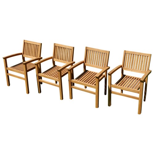 Sedia giardino in teak - 4,