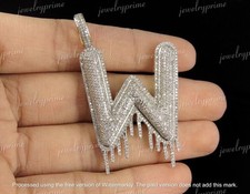 Lab created diamond letter - lab,