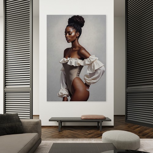 Elegante arte donna nera - ,, moda