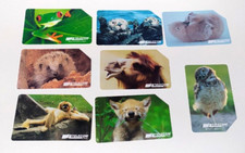 SCHEDE TELEFONICHE TELECOM ANIMALI PER MODO DI DIRE 8 SCHEDE USATE