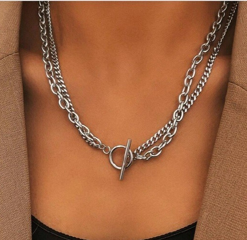 Collana zara nuova - nuova, doppia