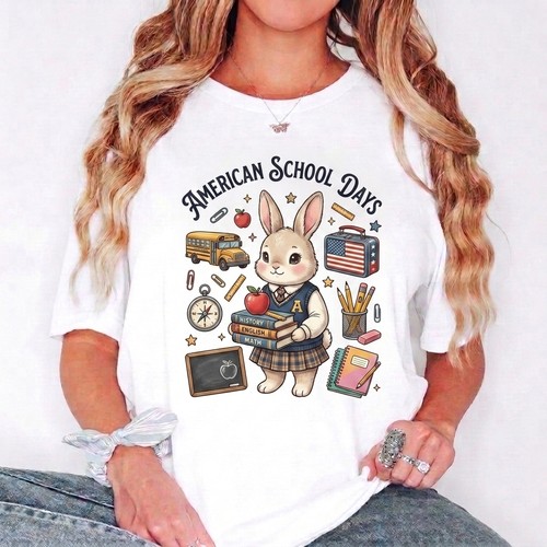 Shirt bianca giornate scuola - t-shirt,