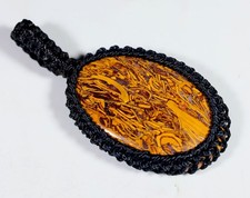 CIONDOLO OVALE MACRAMÈ 41 CT