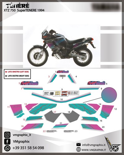 Glitter xtz 750 supertenere - glitter,