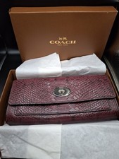 Coach Pochette En Cuir Rose