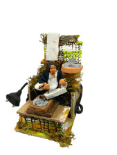 Costruttore di Mattoni in Movimento Cm 9x14x15h - Pastori Movibili Presepe