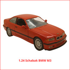 Gama modello scala 1/24 Rara BMW E36 M3 Rosso 4 aperture promozione BMW scatola