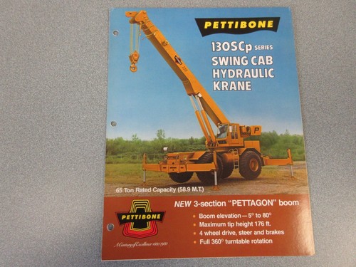 Rara brochure vendita gru